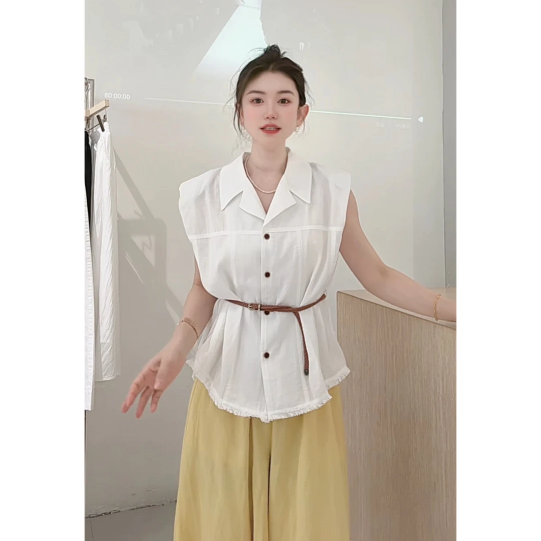 1366设计感腰带衬衫（洗完拽拽）