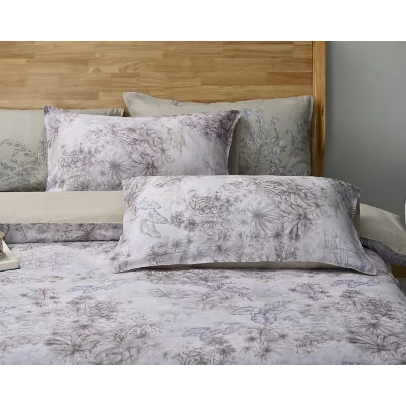 RS202 纯汉麻西双版纳棕色活性印花被套