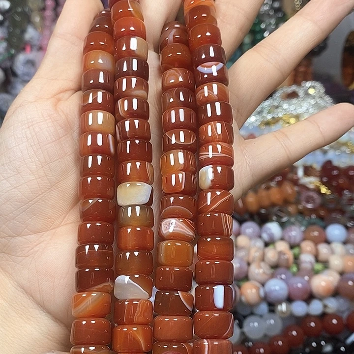 未镶嵌玛瑙/玉髓珠宝半成品玛瑙卡12mm