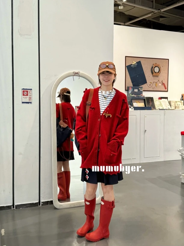 MUMUBYER •“新年限定”25年早春立体蝴蝶结装饰开衫外套