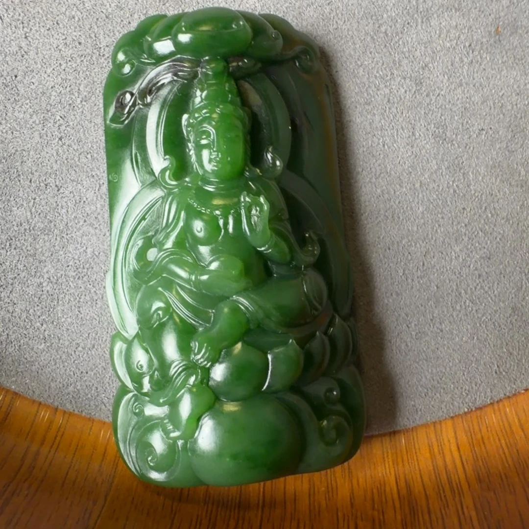 吉***王和田玉（碧玉）未镶嵌挂件
