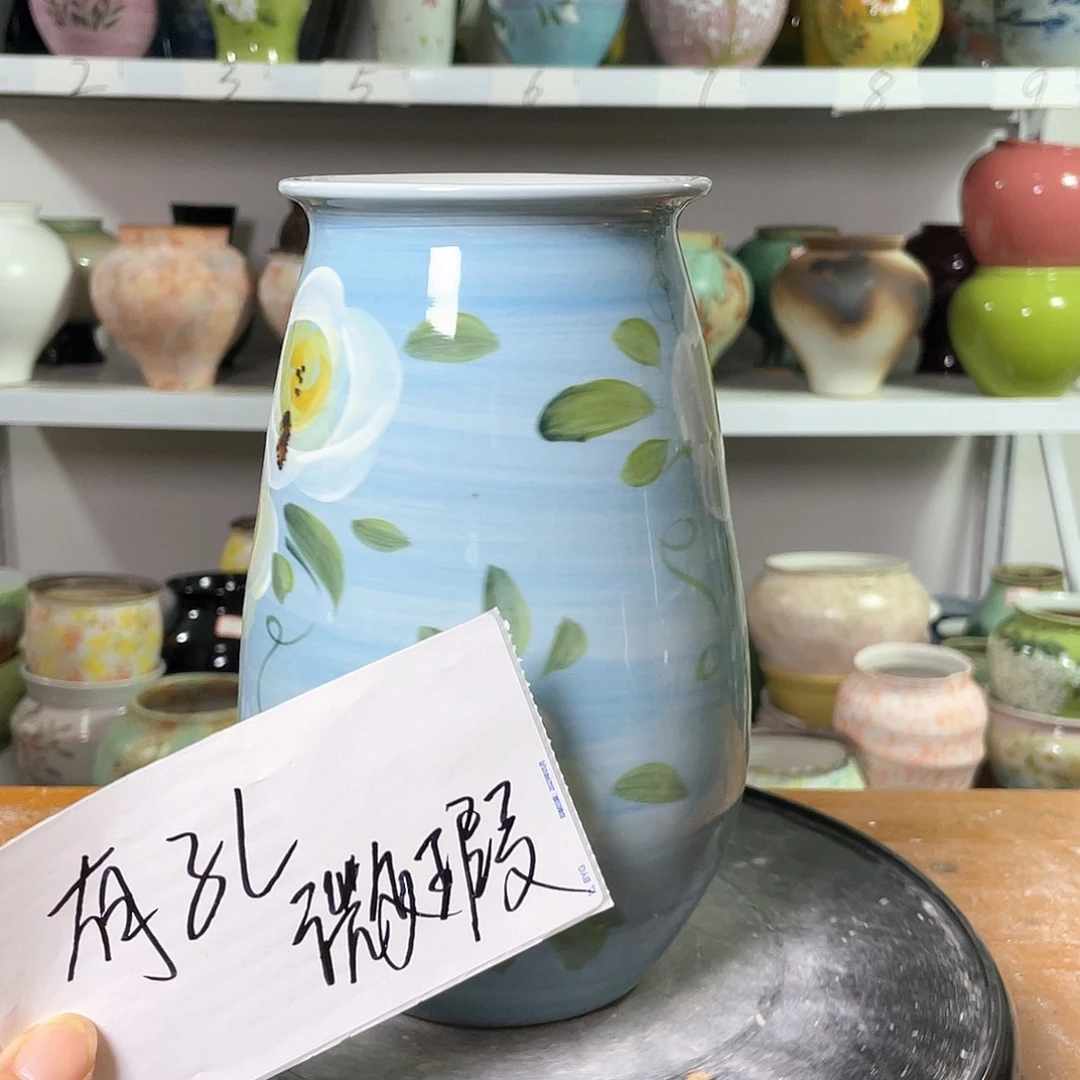 景德镇陶瓷微瑕花盆