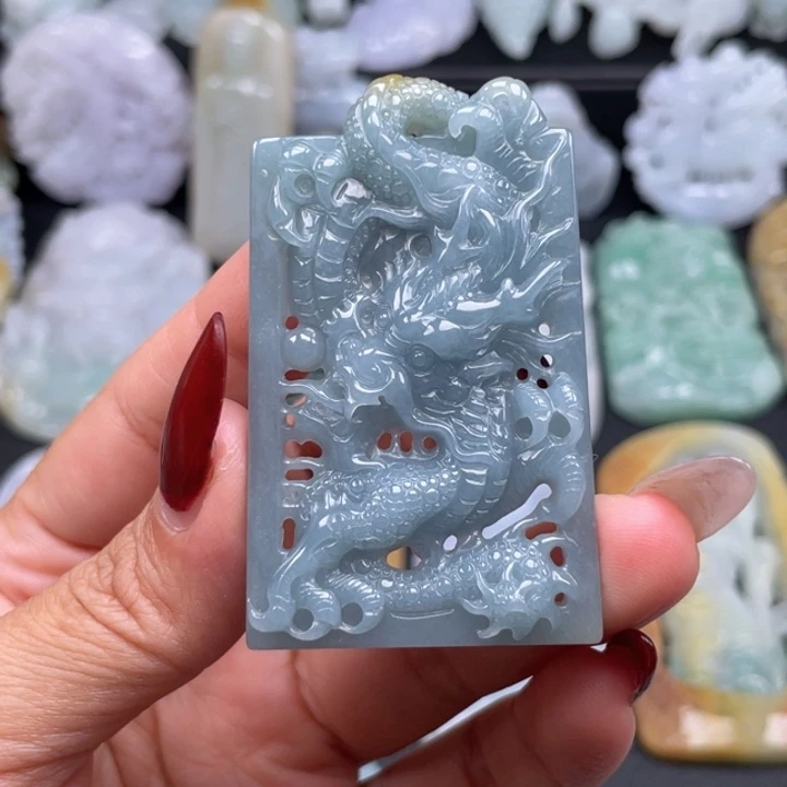 翡翠未镶嵌颈饰缅甸翡翠A货挂件