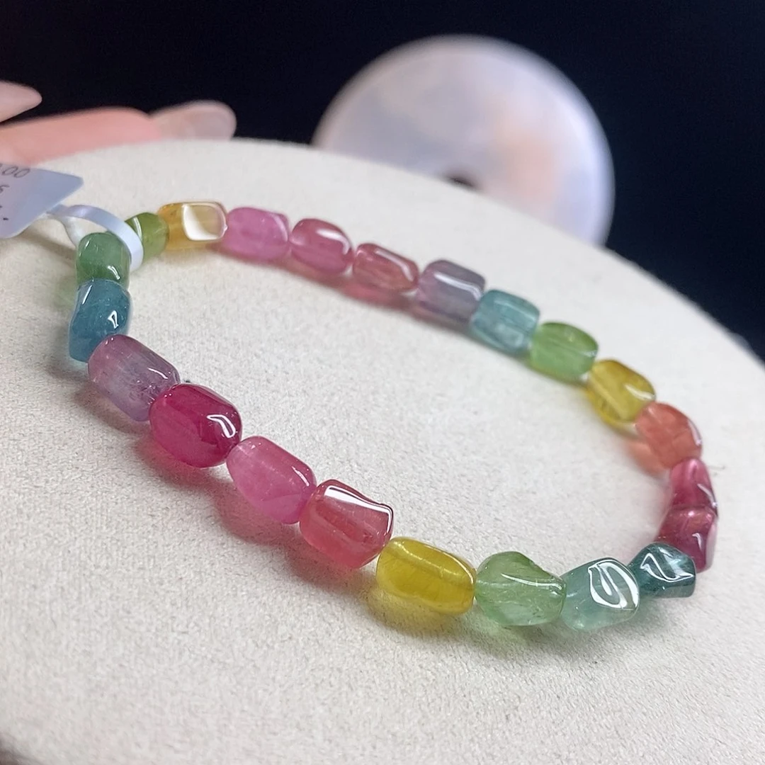 未镶嵌手链碧玺荧光方糖