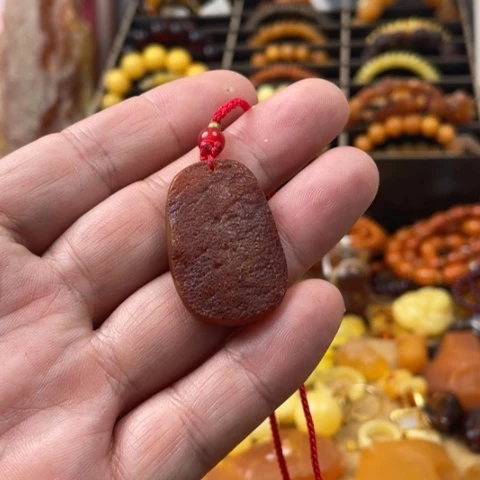 手串琥珀未镶嵌吊坠