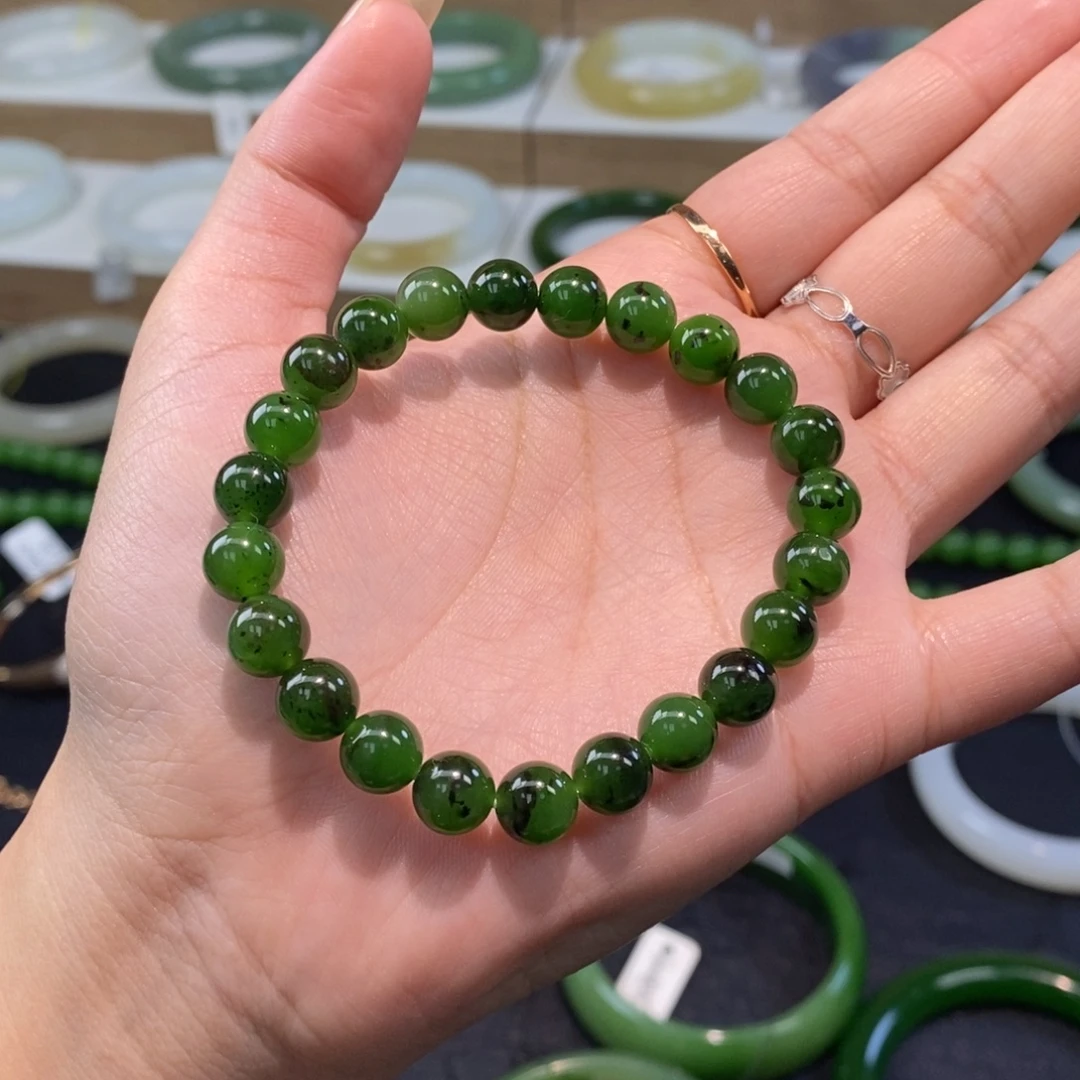 和田玉（碧玉）未镶嵌手链