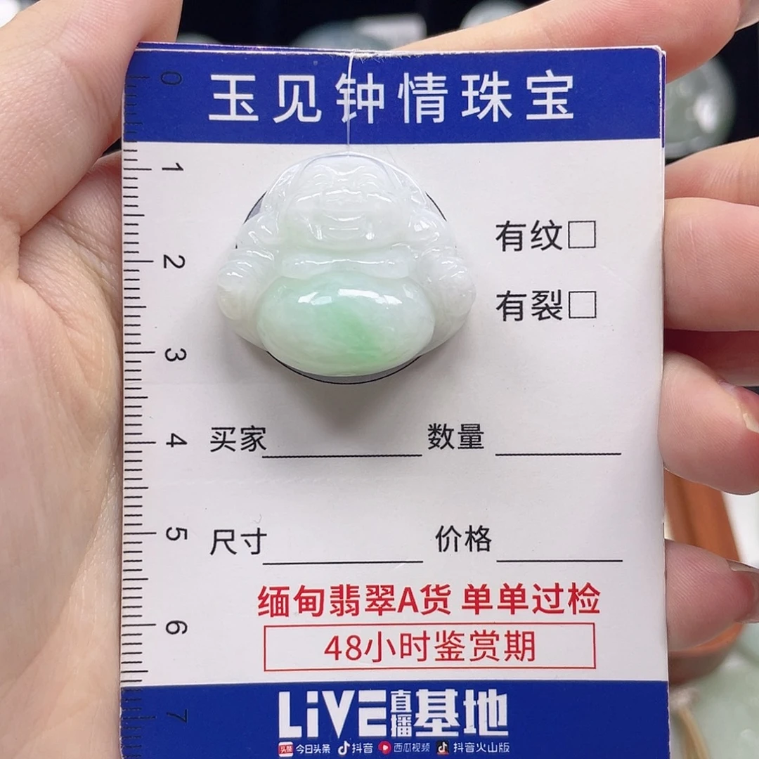 翡翠未镶嵌颈饰佛公