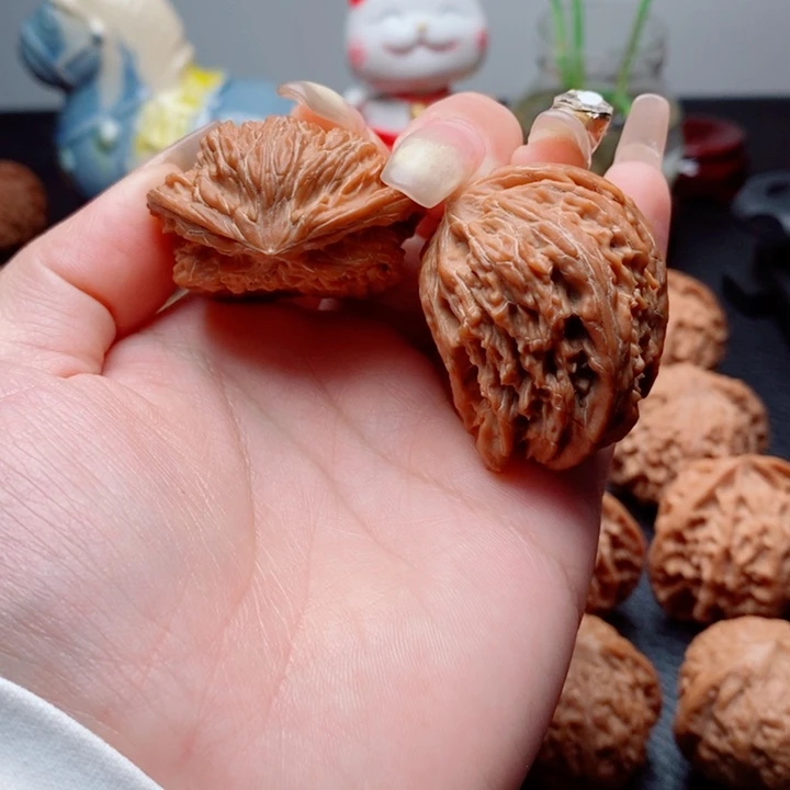 把件文玩核桃磨盘半壁