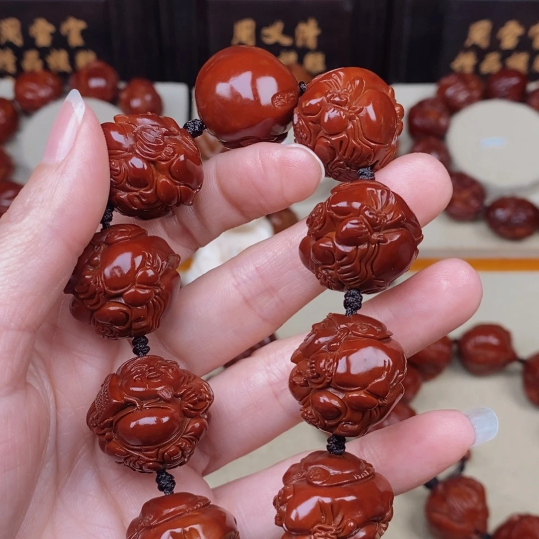 张***崇橄榄核手串/手链八宝财神