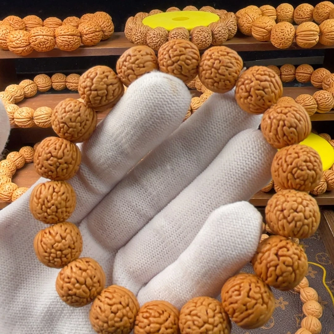 桃核吊坠野生盘龙