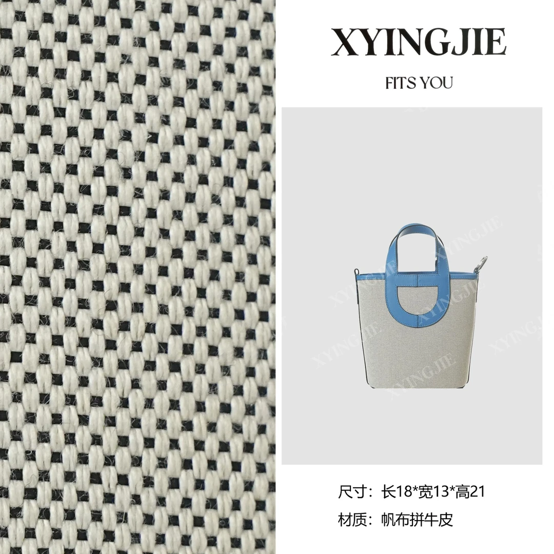 XYINGJIE · 原创设计 真皮高定手提单肩包 BV24132A-熊猫色/兰