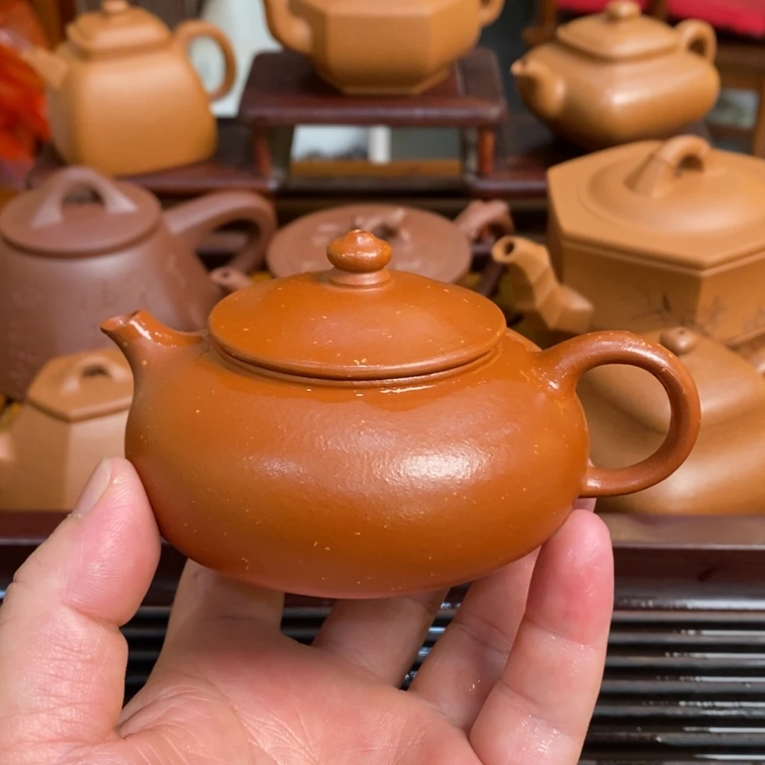 茶壶紫砂紫砂壶朱砂汉江