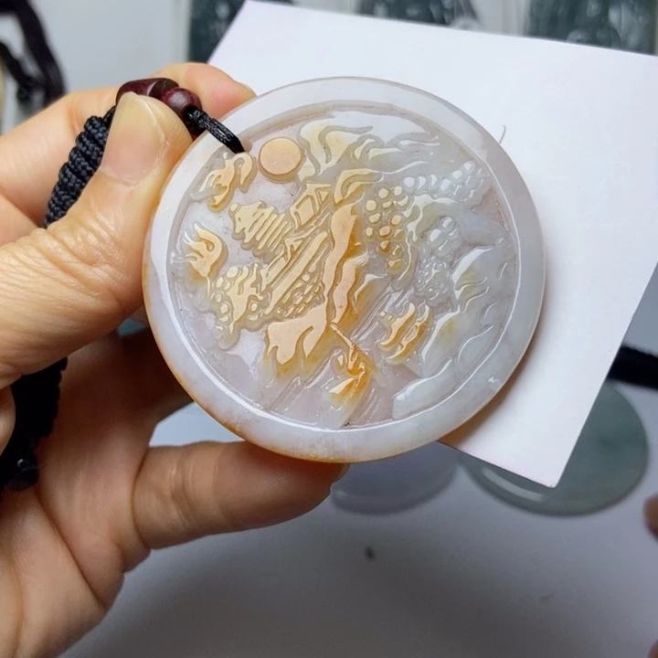 翡翠未镶嵌挂件翡翠