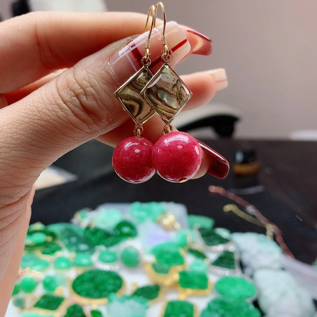 【闪购商品】翡翠耳饰未镶嵌，