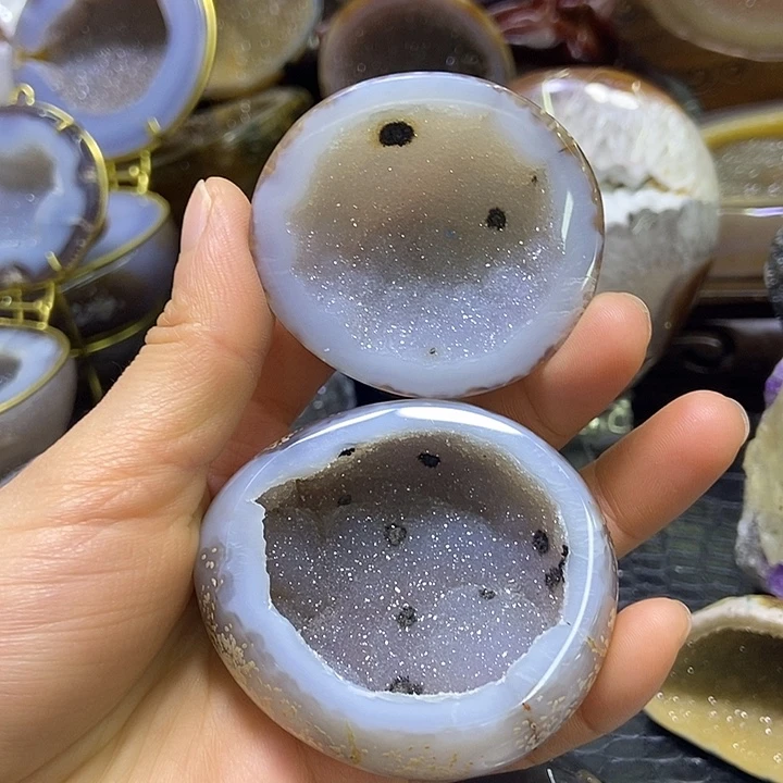 珠宝半成品未镶嵌水晶精抛软盆