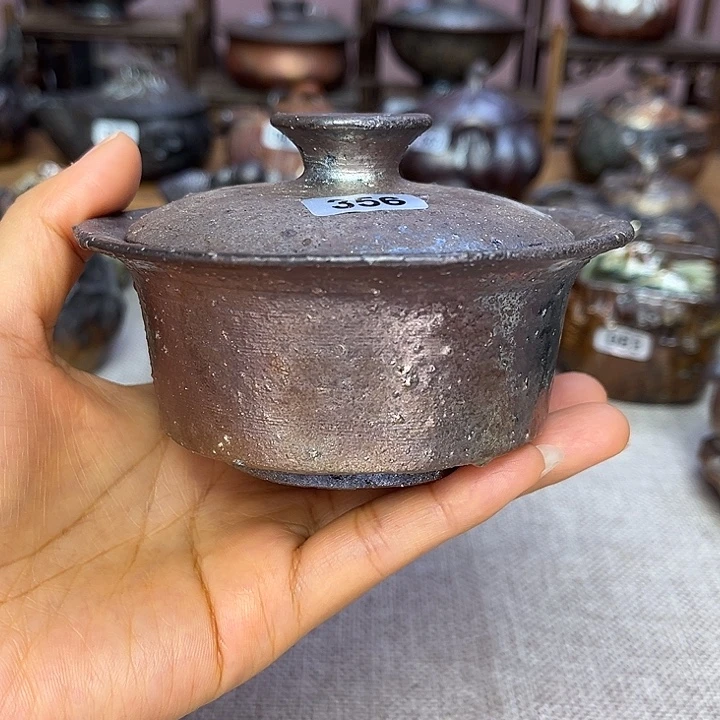 裸柴烧陶瓷手工茶器