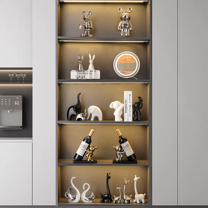 酒柜家居装饰品摆件大套装轻奢简约客厅电视柜展示室内餐边柜摆设
