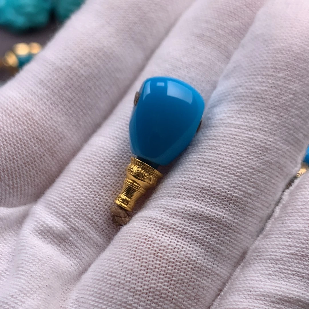 绿松石足金镶嵌绿松石