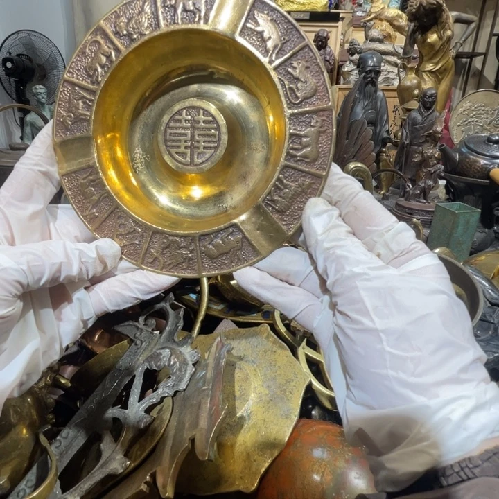 大阪回流铜器摆件9