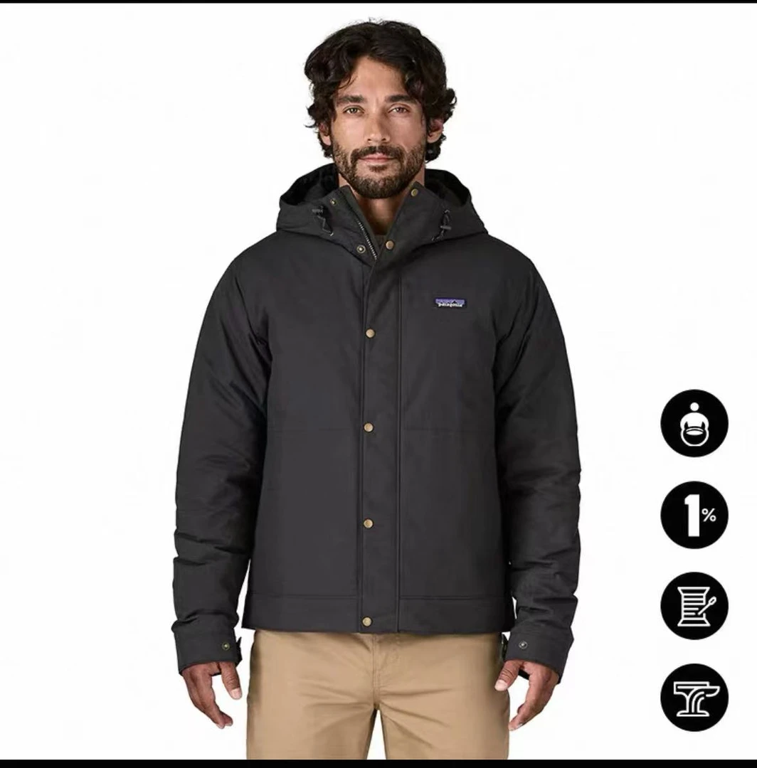 pata保暖男士棉服连帽户外休闲男女同款