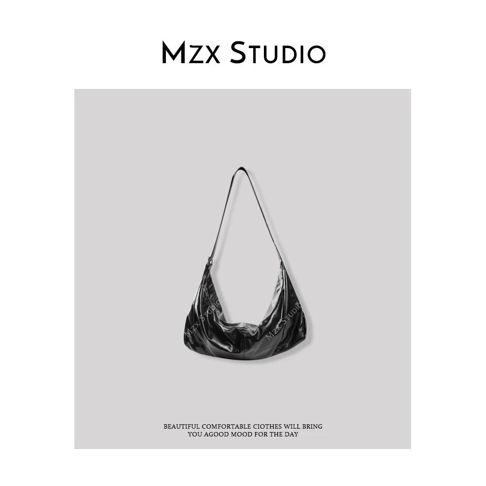 MZX 小众新款百搭饺子包单肩斜挎托特包BB6839-W