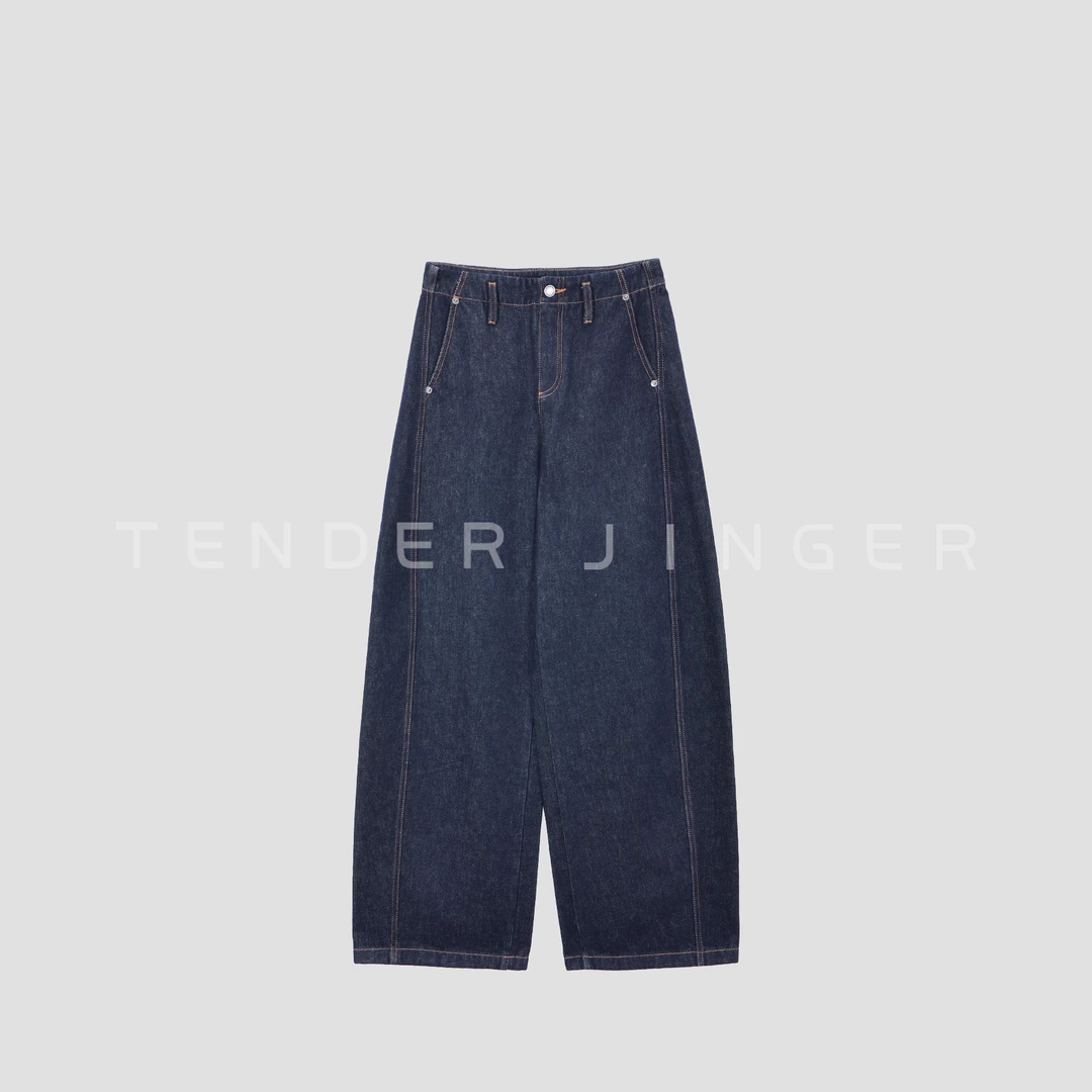 Tender Jinger｜线下专供 轻解构分割切线宽松牛仔裤T54YON296X