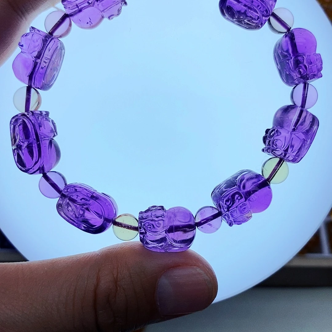 水晶手串未镶嵌天然