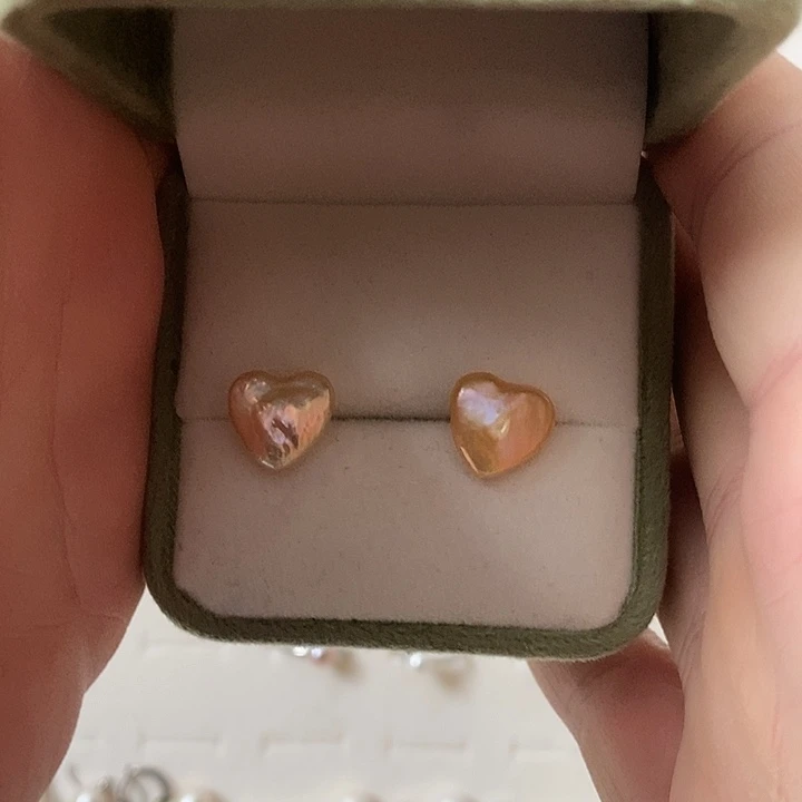 耳饰淡水珍珠银S925镶嵌