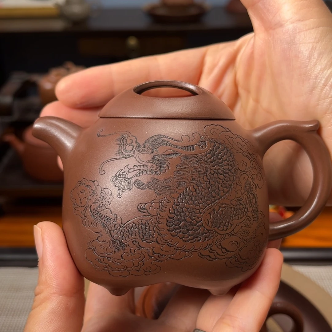 茶壶紫砂宜兴紫砂茶具半手工制作