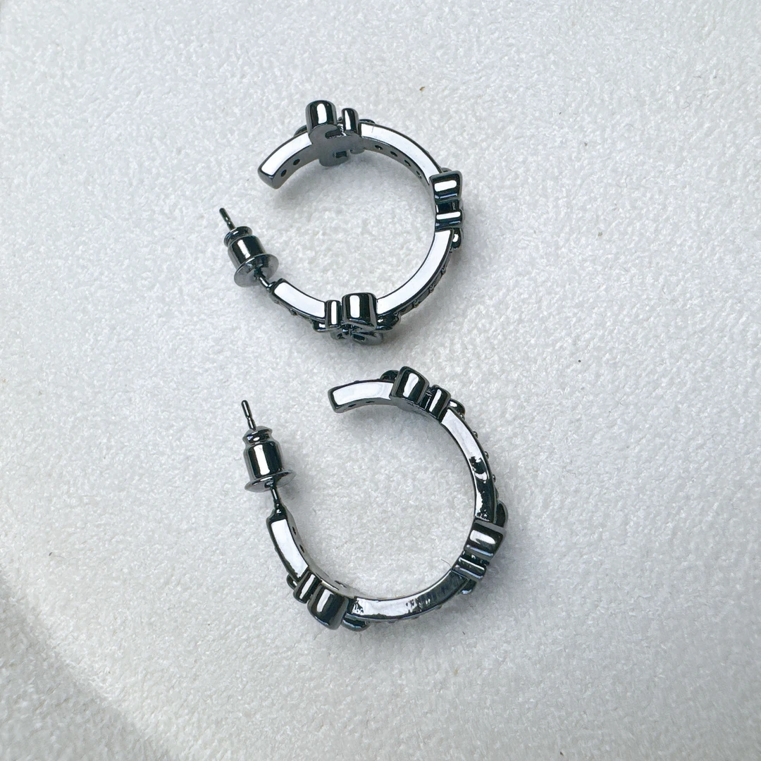 铜合金锆石耳饰 【雨桐轻奢饰品】设计款耳环YT02125