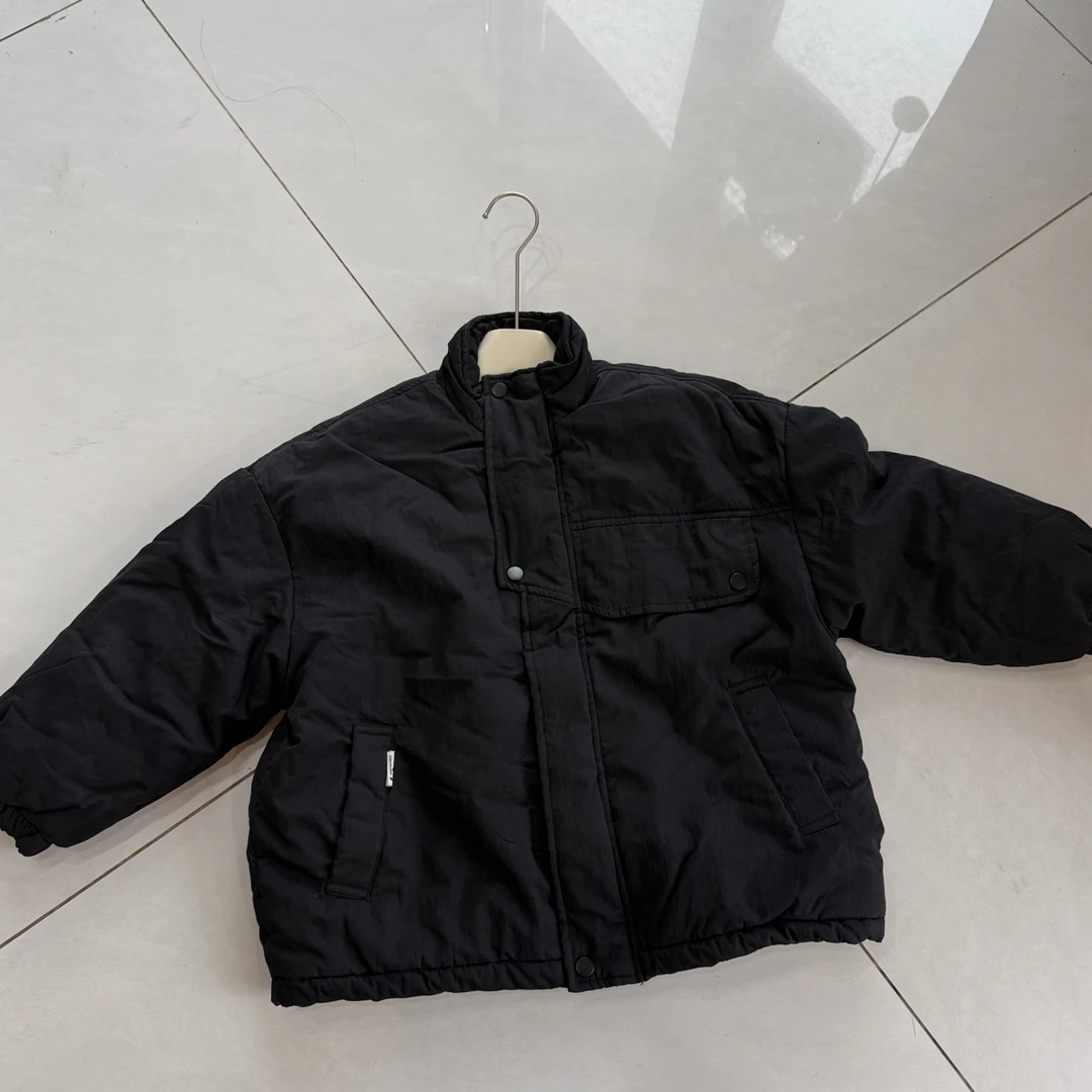 儿童门禁双扣立领棉衣