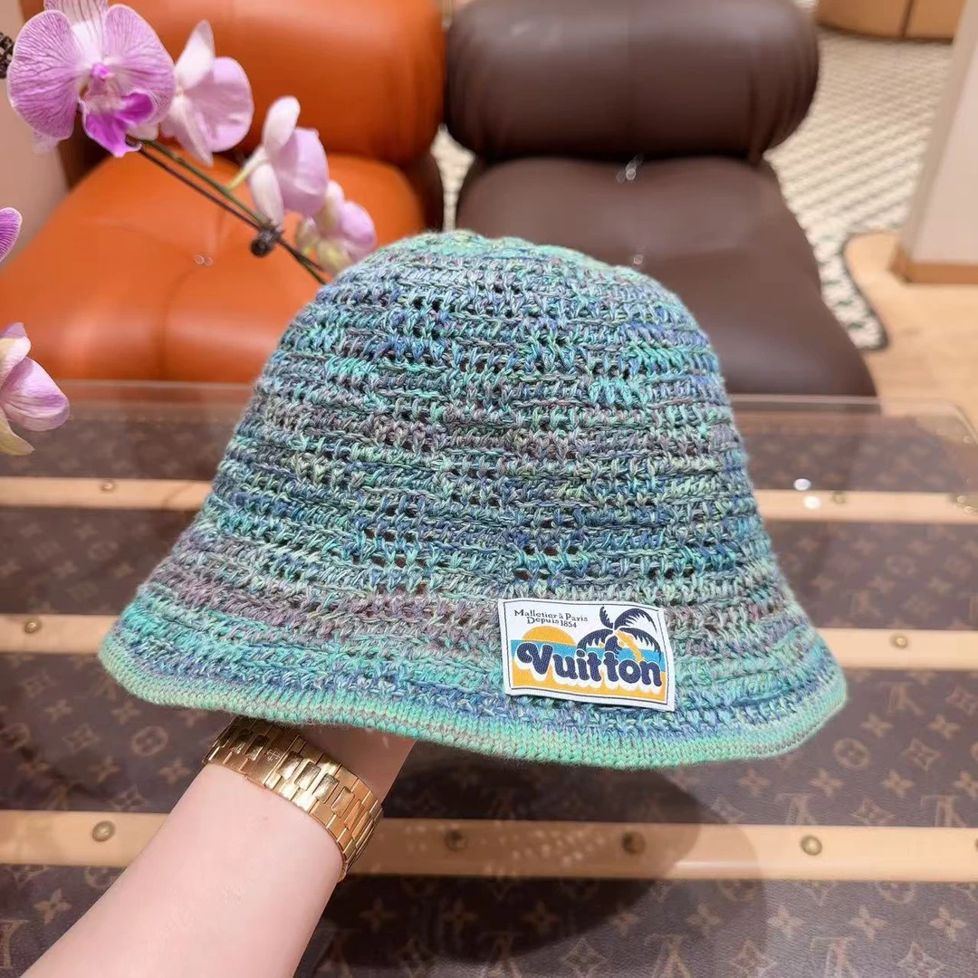 全新未使用 LouisVuitton/路易威登 度假编制渔夫帽M 码