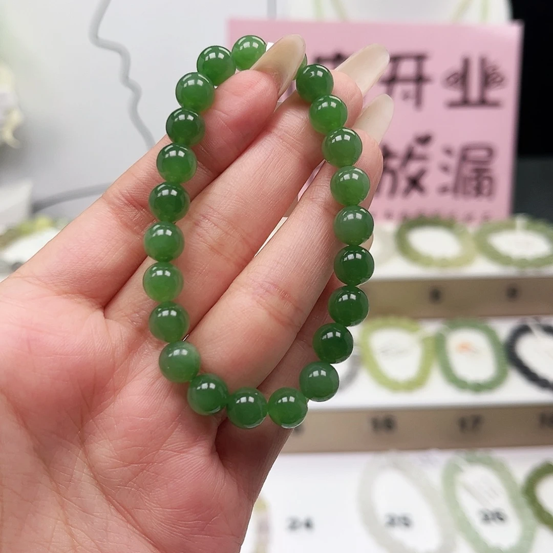 棉***糖和田玉未镶嵌手串