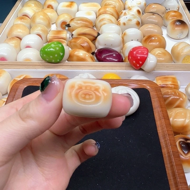 白玉菩提把件3.8.60小熊年糕