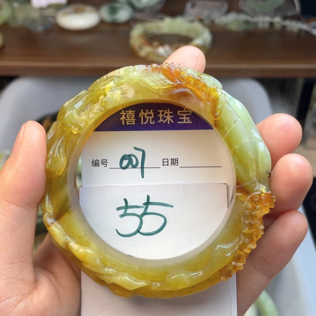 蛇纹石玉未镶嵌手镯c****n