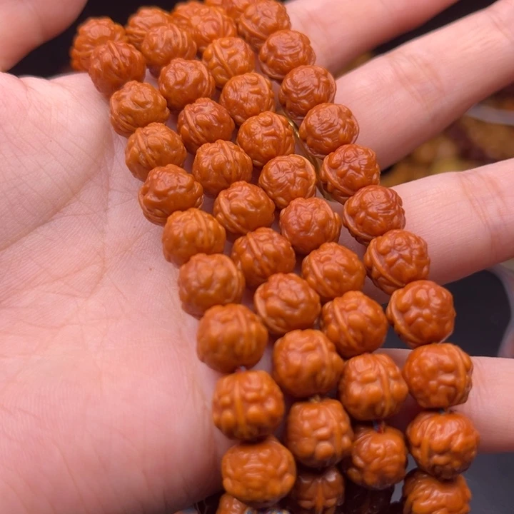 猴头核桃吊坠0.9金蝉脖挂108坠蝉