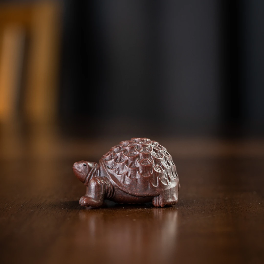 【央广非遗】满载而龟 紫泥 茶宠 家用茶周边茶道器具