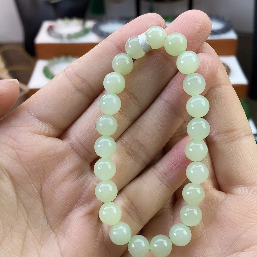 和田玉手串卡8未镶嵌