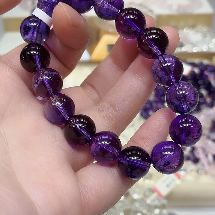 玉巴西紫水卡12mm手串