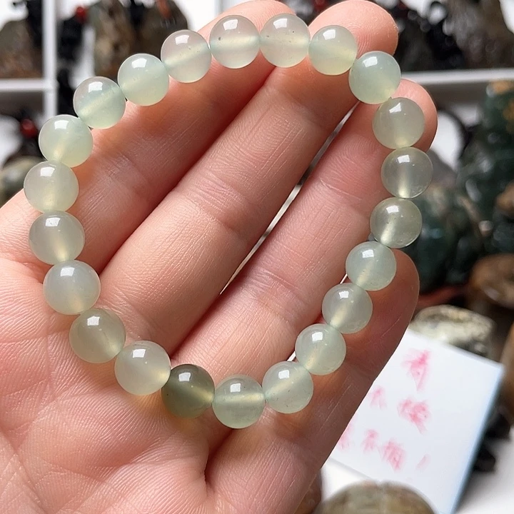 未镶嵌蛇纹石玉手串