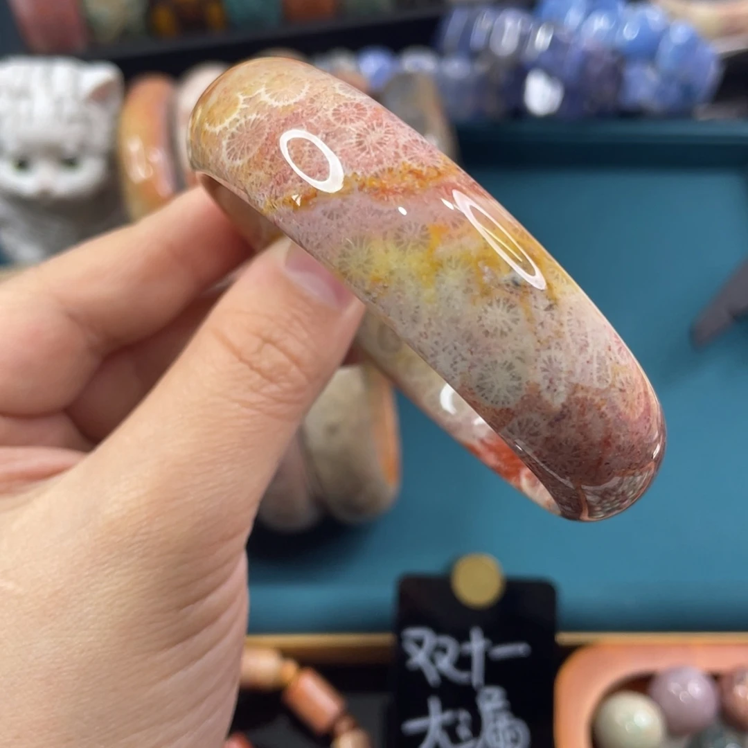 未镶嵌手镯硅化玉