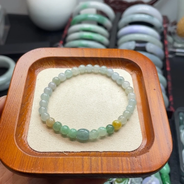 未镶嵌手串翡翠纯天然A货翡翠手串