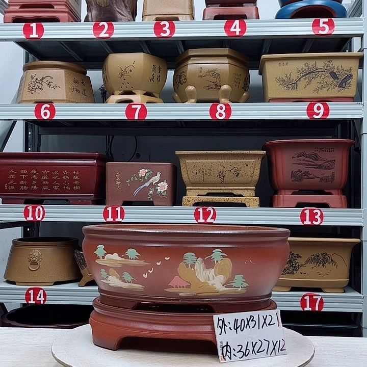 紫砂花盆紫砂花盆