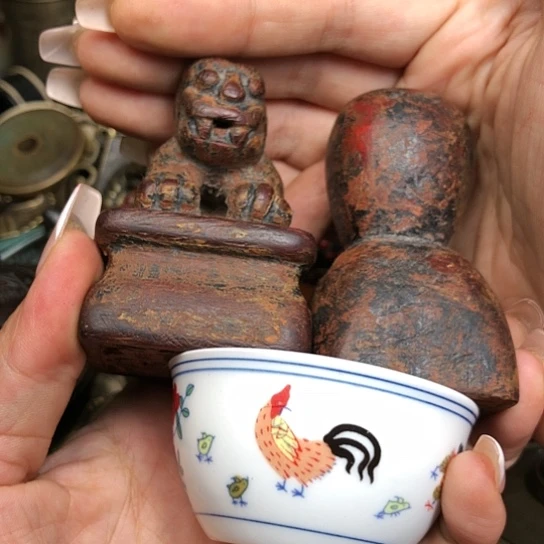 紫砂工艺品摆件工艺品红**道