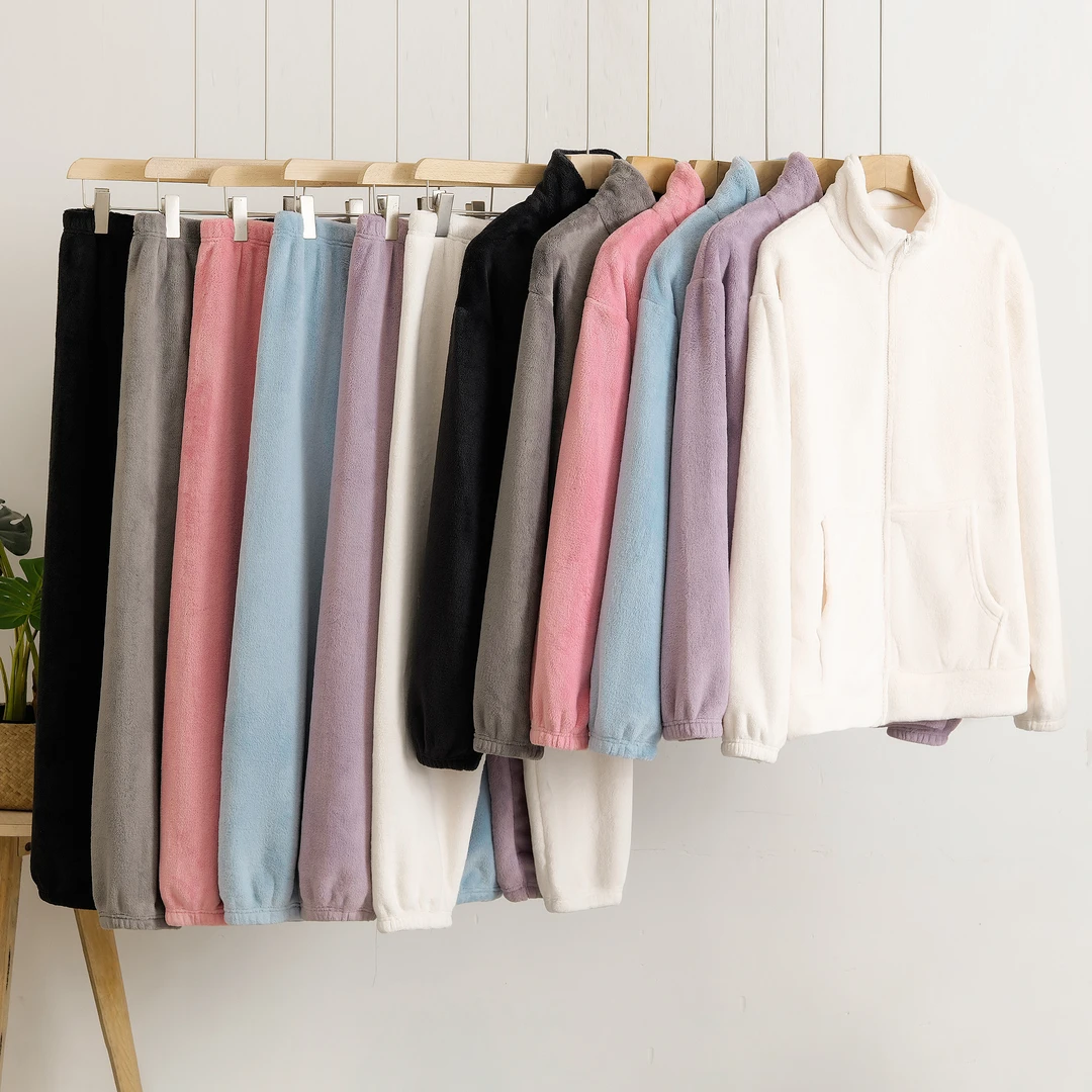 【升级二代】秋冬新款熊猫绒加厚保暖睡衣加绒可外穿家居服女可外穿