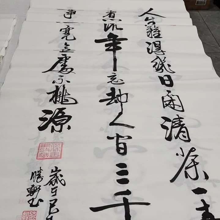 杜胜轩老师作品一副，