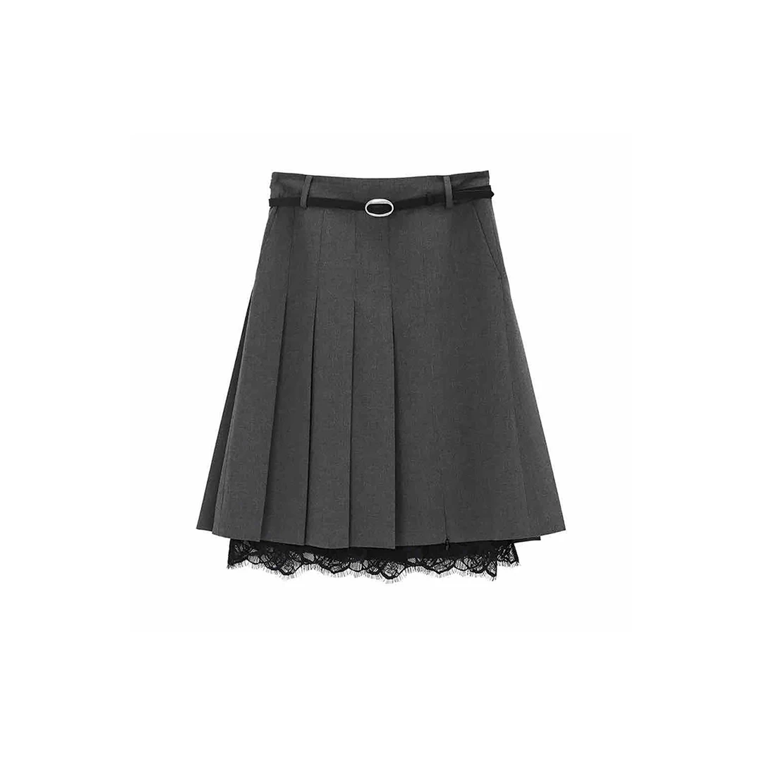 AVVENN设计师品牌百褶半身裙DSC买手店BY5A34014