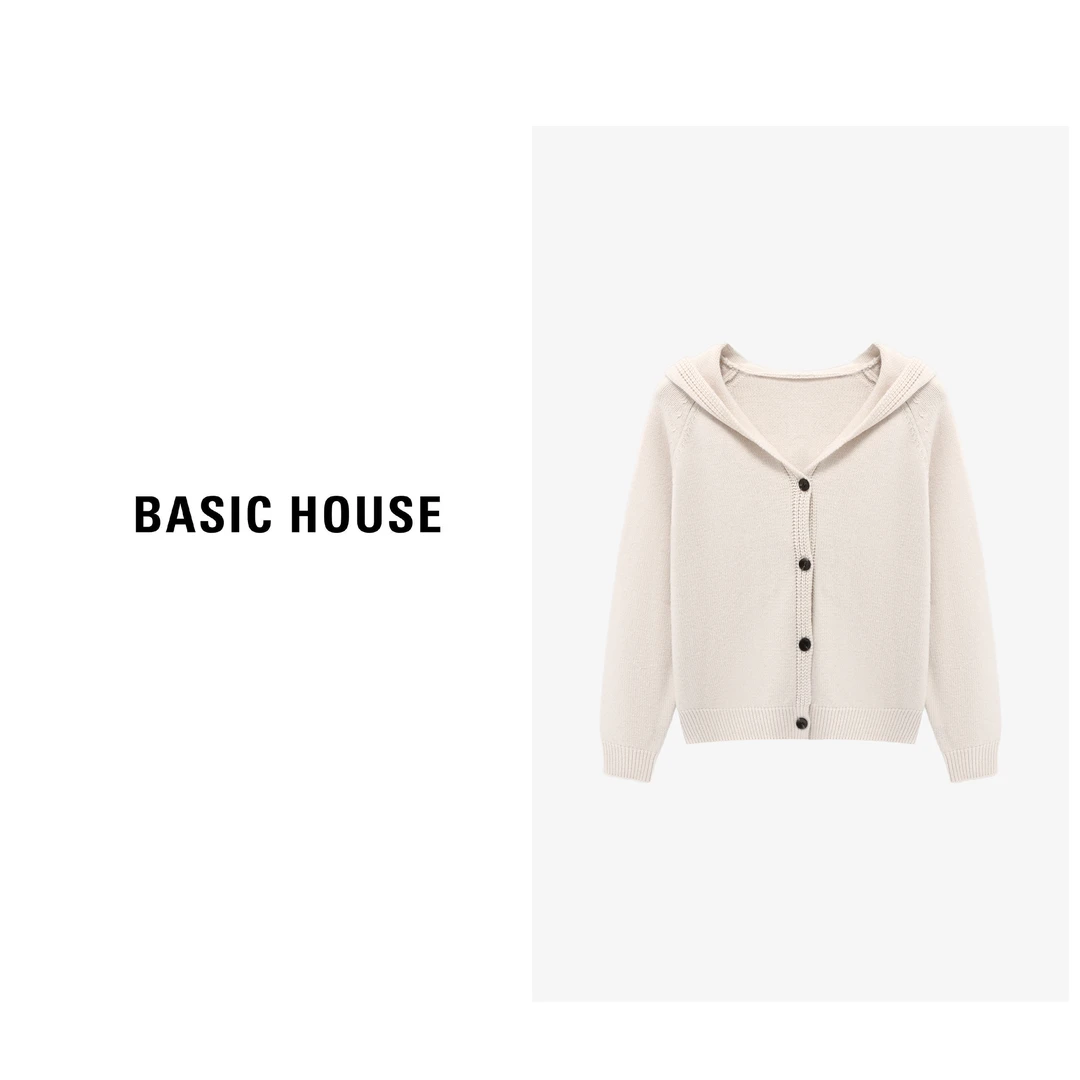 Basic House/百家好针织时尚休闲百搭女士羊绒羊毛衫B06245I6852