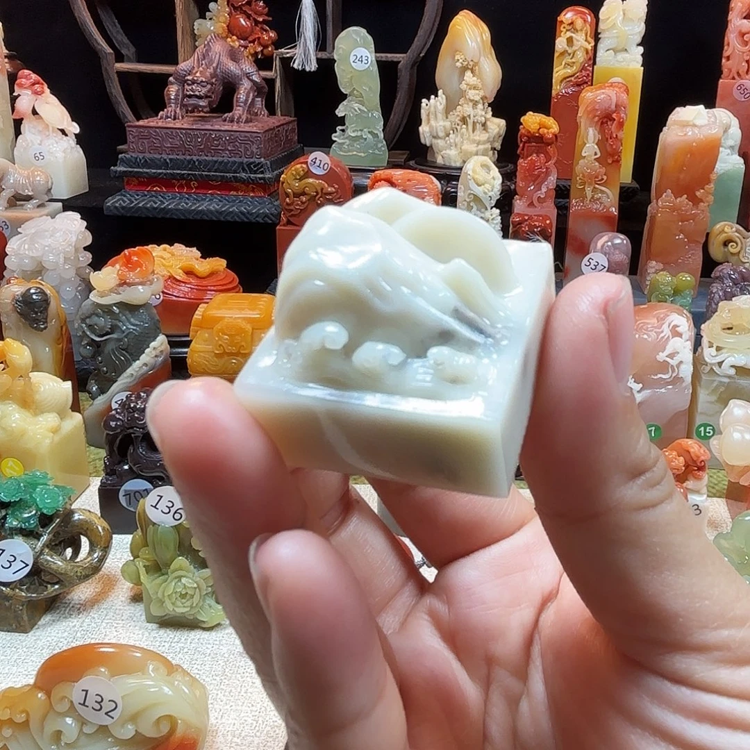 寿山石印石山水印章