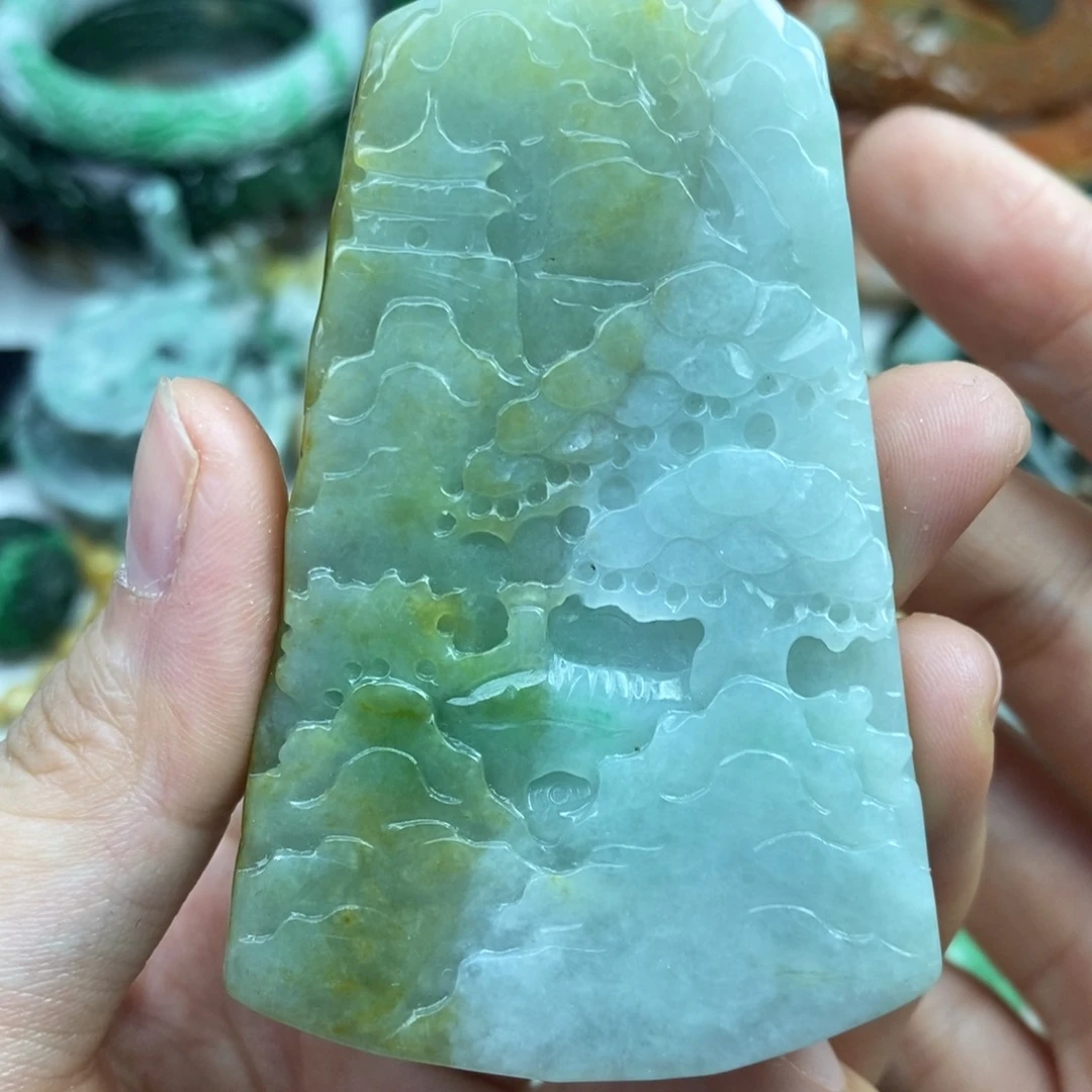 颈饰未镶嵌翡翠吊坠